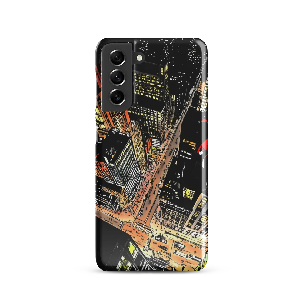 Urban Nightscape: A Bird's-eye View