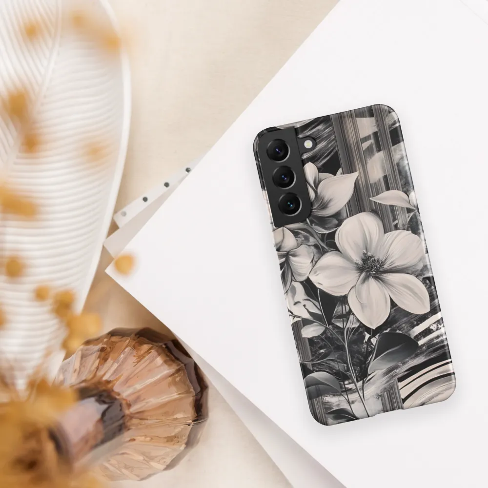 Ethereal Bloom: A Dance of Monochromes