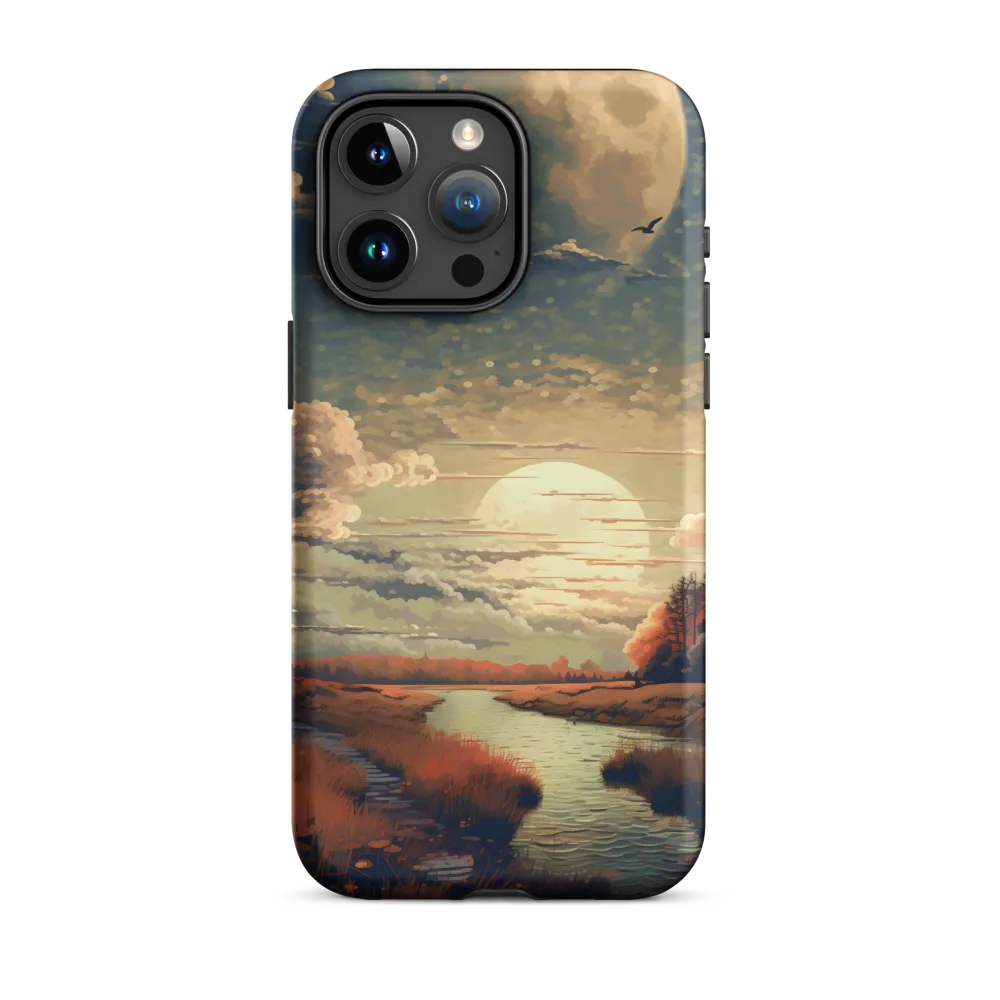 Whispers of Dusk: A Tranquil River Landscape