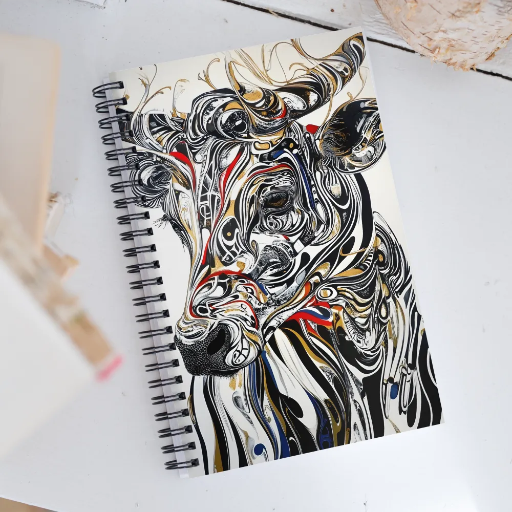 Flowing Essence of the Cow | Spiral Notebook