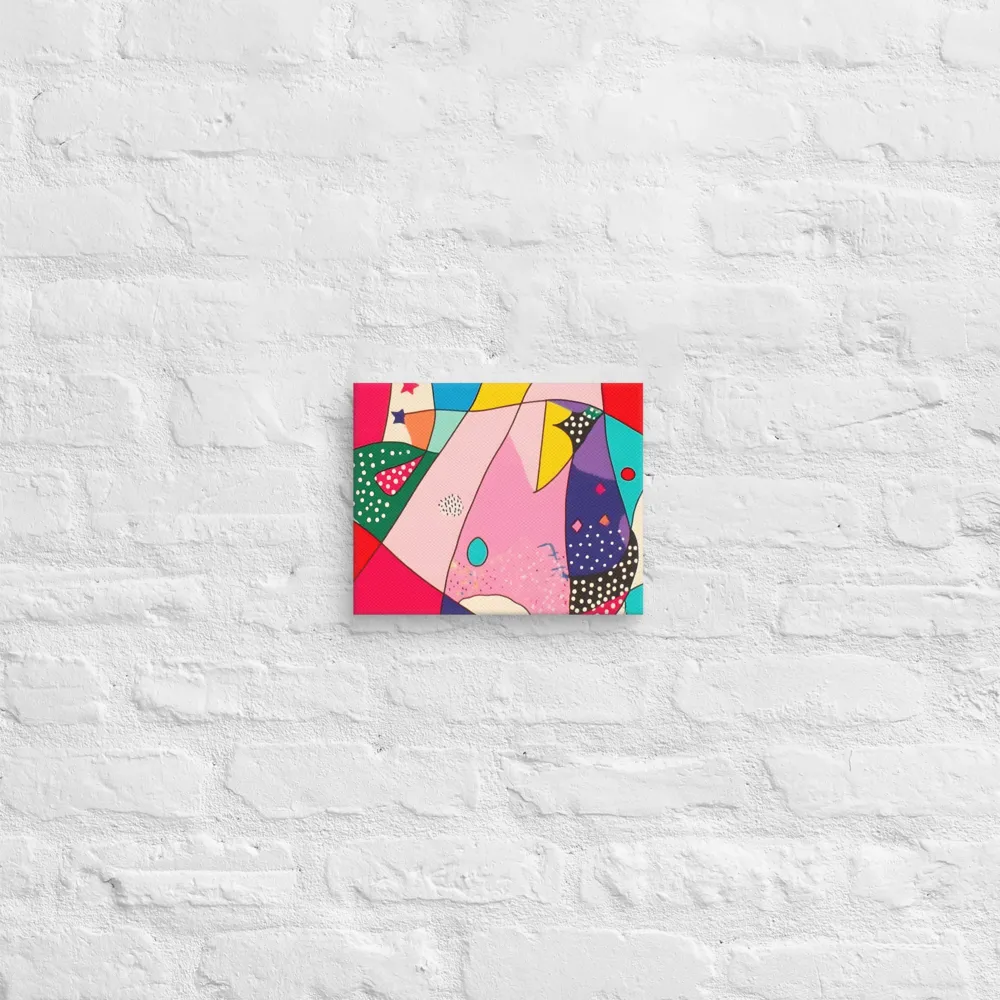 Playful Geometry in Color | Canvas | 8″×10″