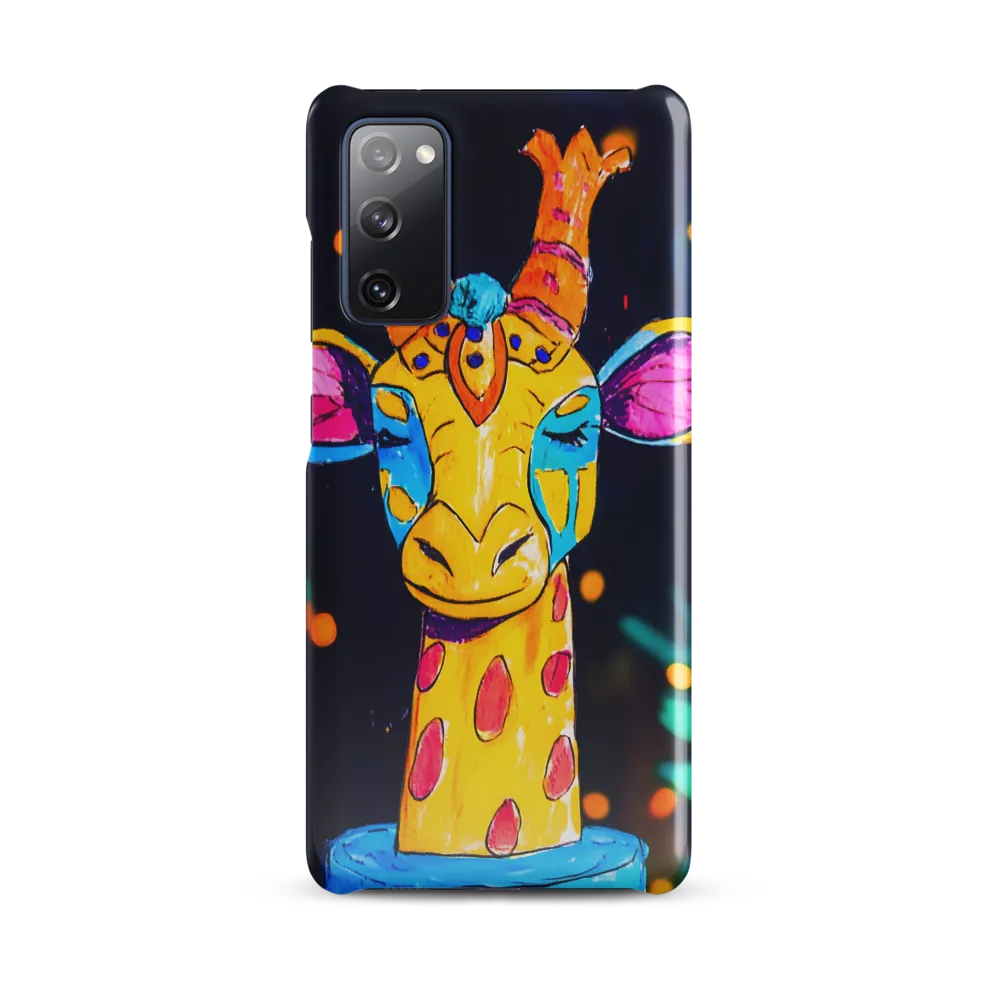 Whimsical Giraffe in Vibrant Colors
