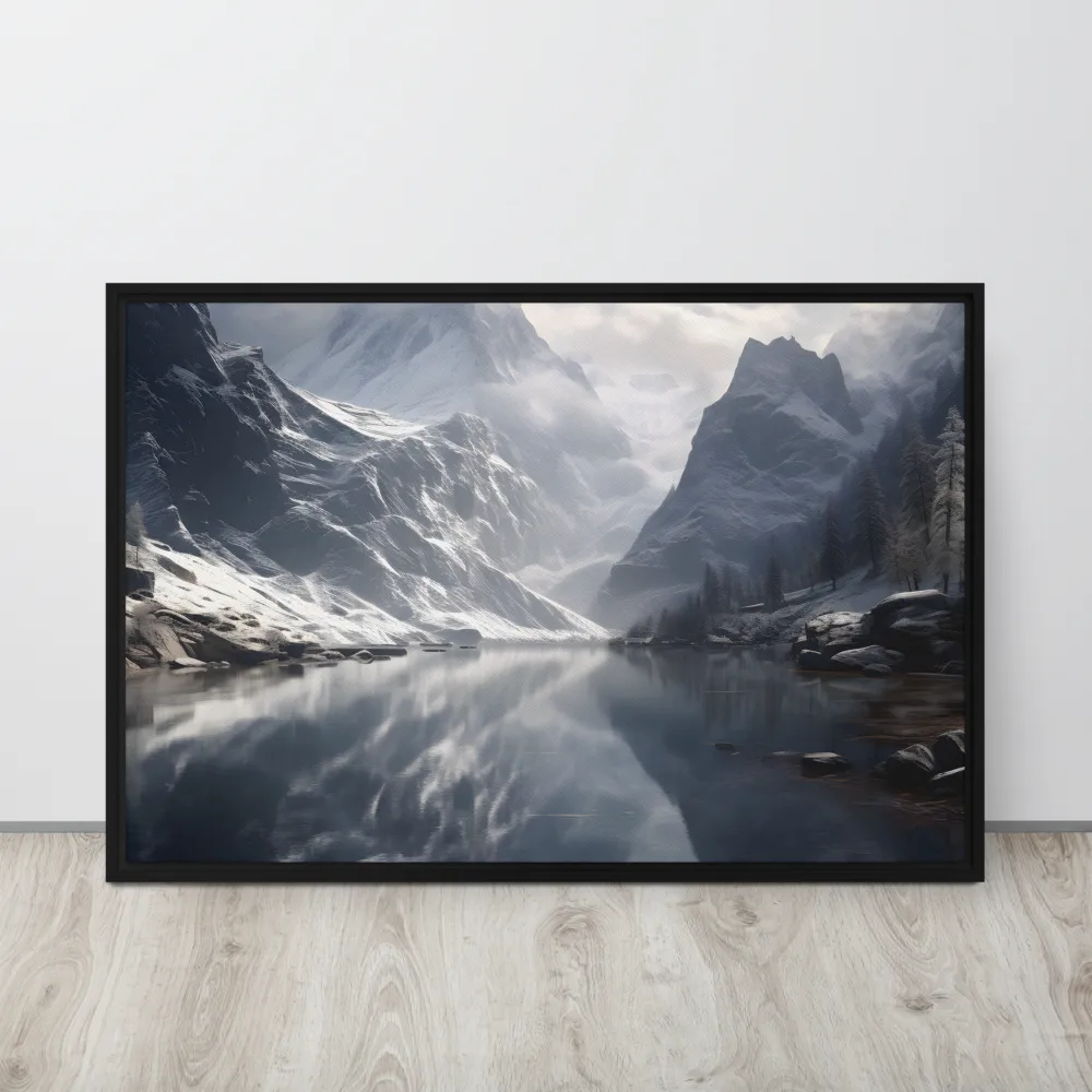 Echoes of Tranquility | Canvas with Black Frame | 24″×36″