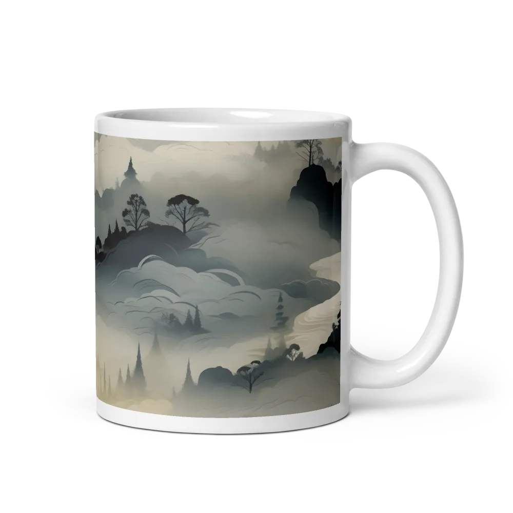 Whispers of the Misty Landscape | Mug with White inside | 11 oz