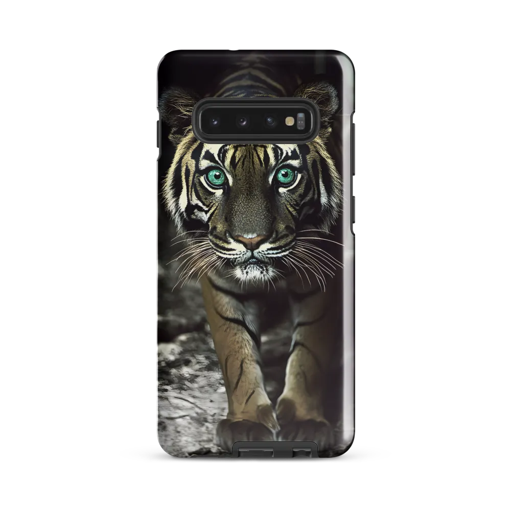 Majestic Gaze: The Tiger's Presence | Phone Case |  S10 Plus | Tough Case | Glossy