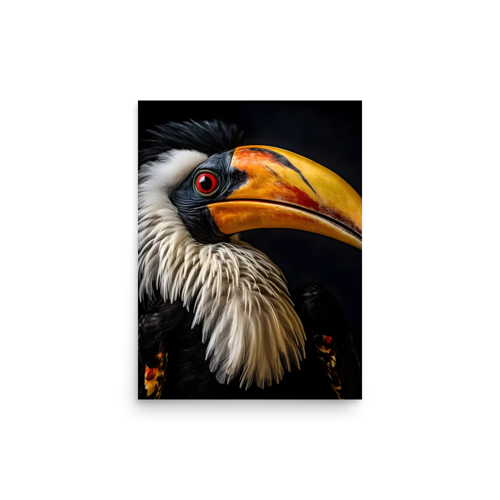 Majestic Hornbill Portrait | Poster | 12″×16″