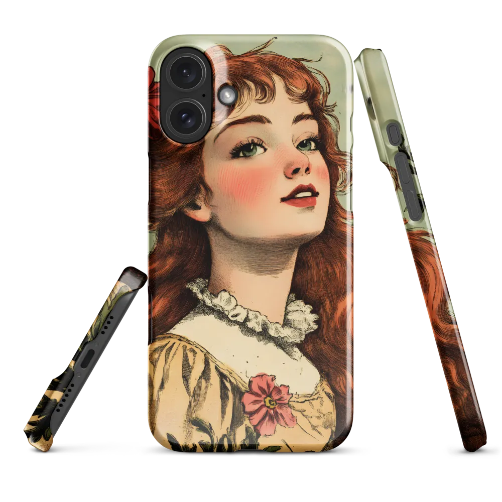 Whimsical Portrait of a Flower-Adorned Girl