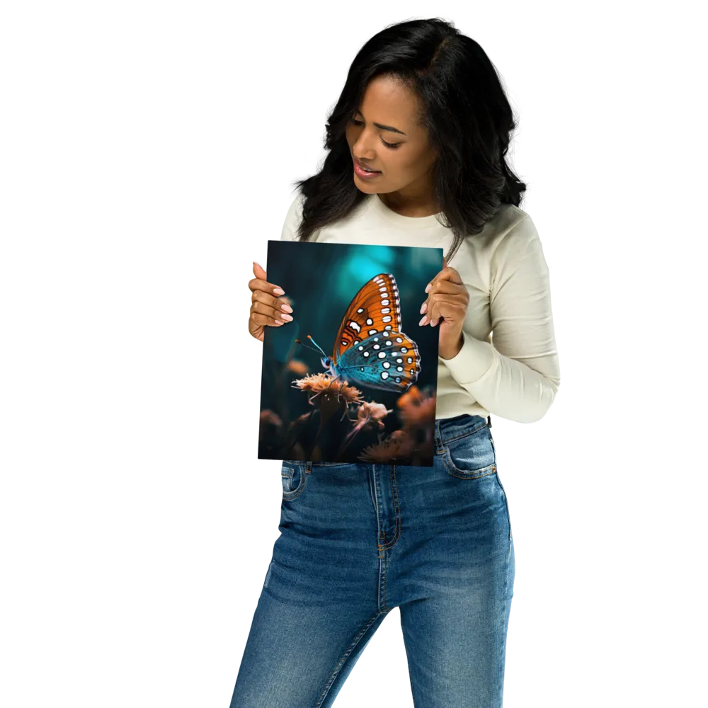 Whispers of Color: The Butterfly's Embrace
