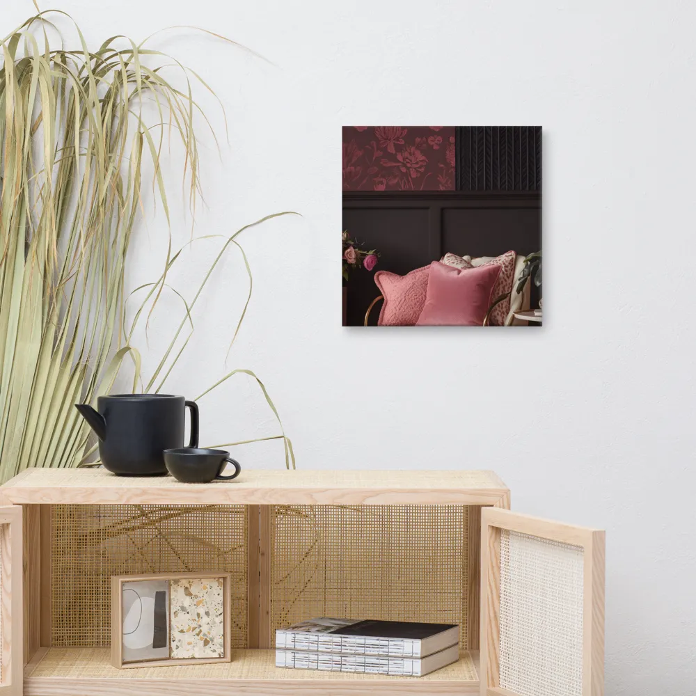 Elegance in Contrast: A Modern Interior Design | Canvas | 16″×16″