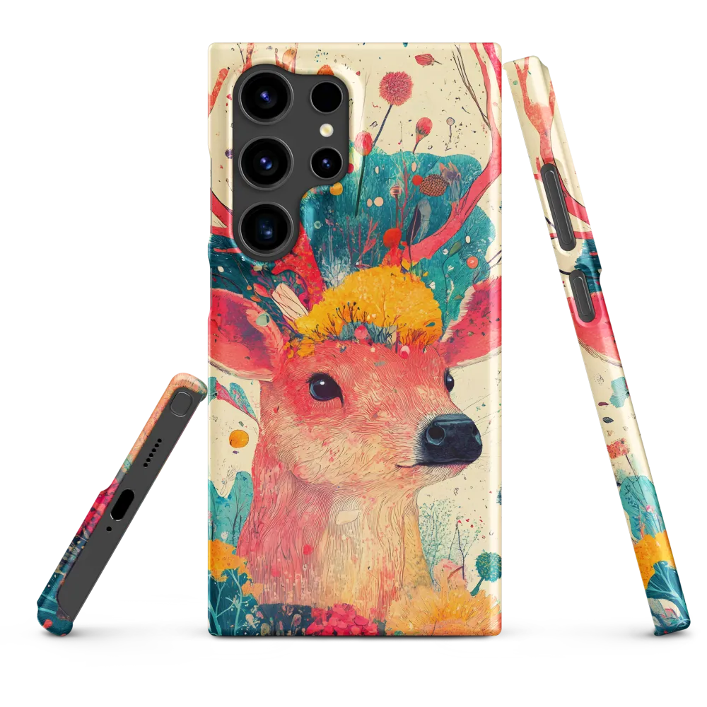 Whimsical Harmony: A Deer in Bloom