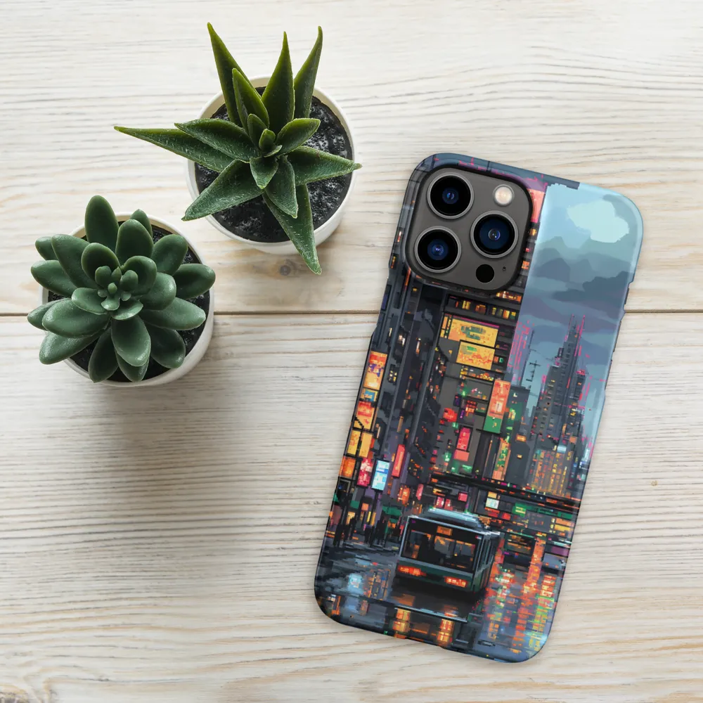 Neon Dreams: A Pixelated Urban Night