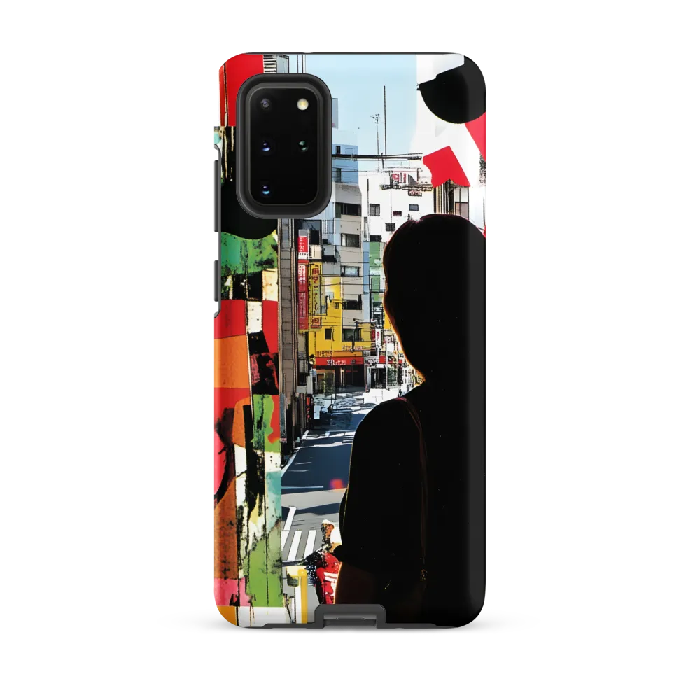 Urban Reflections: A Silhouette's Journey