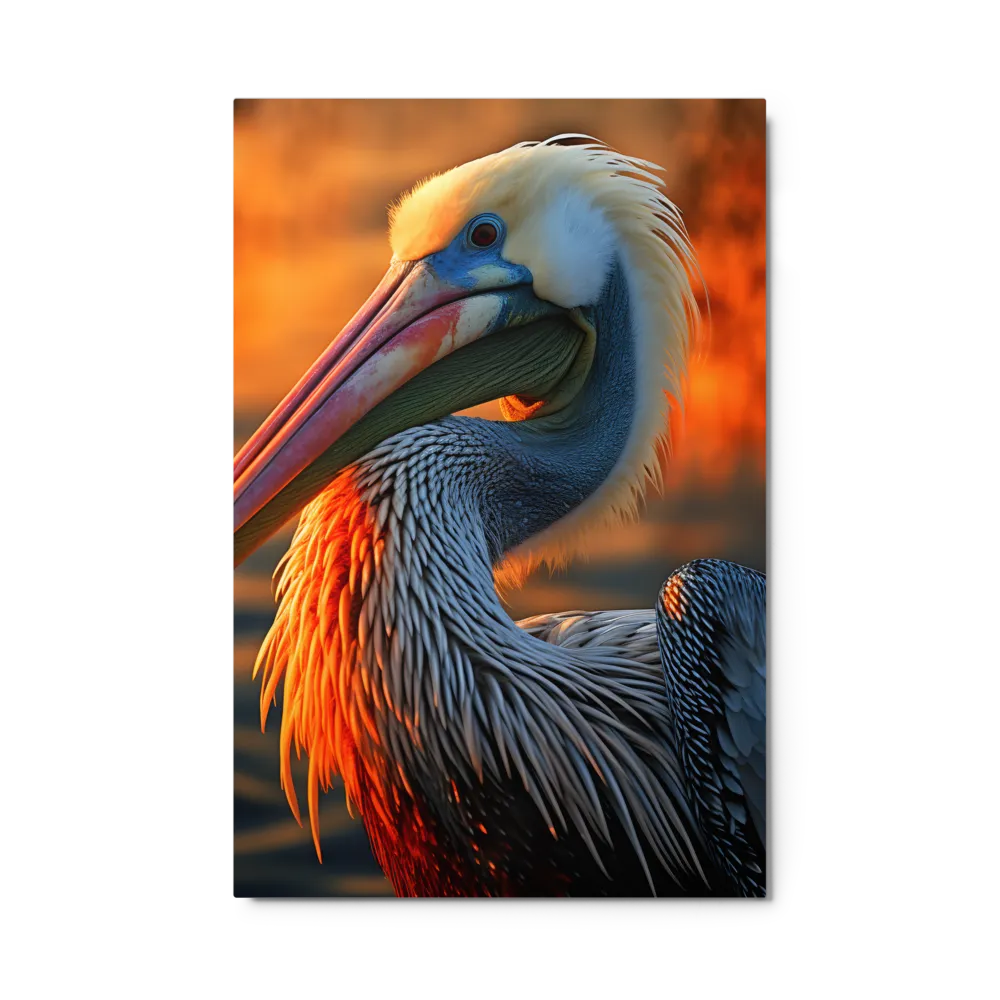 Elegance of the Pelican at Sunset