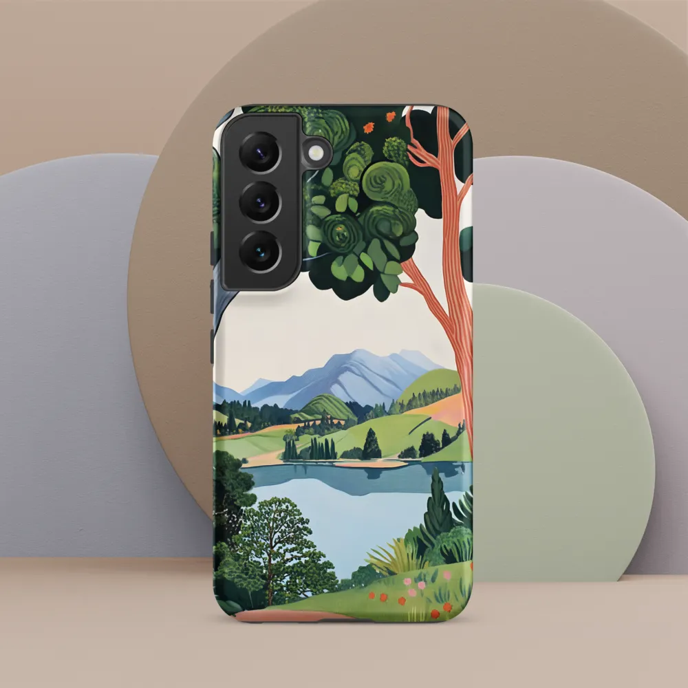 Verdant Frame: Lake Beyond the Trees