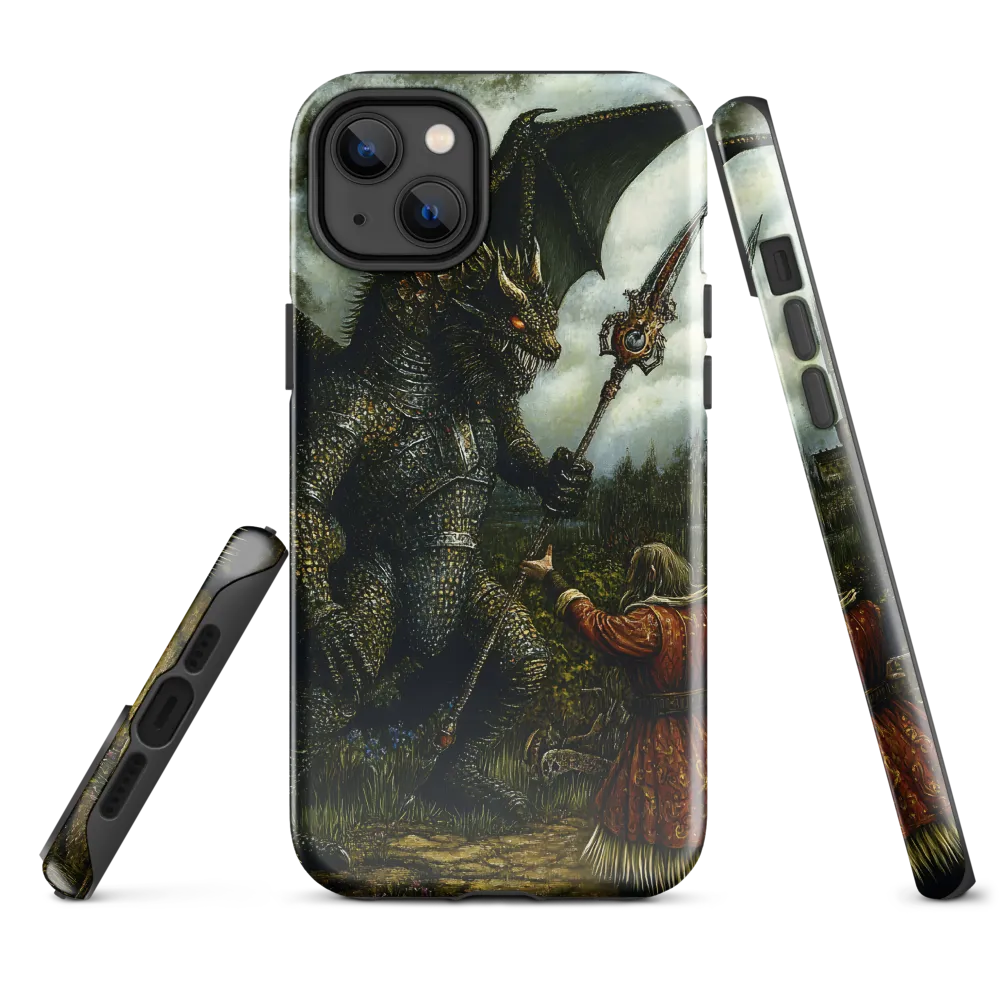 The Confrontation: Dragon vs. Wizard | Phone Case |  14 Plus | Tough Case | Glossy