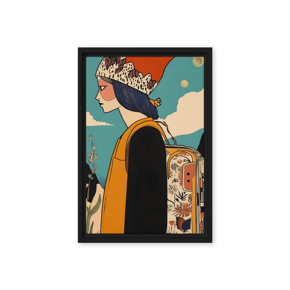 Journey's Serenity | Canvas with Black Frame | 12″×18″