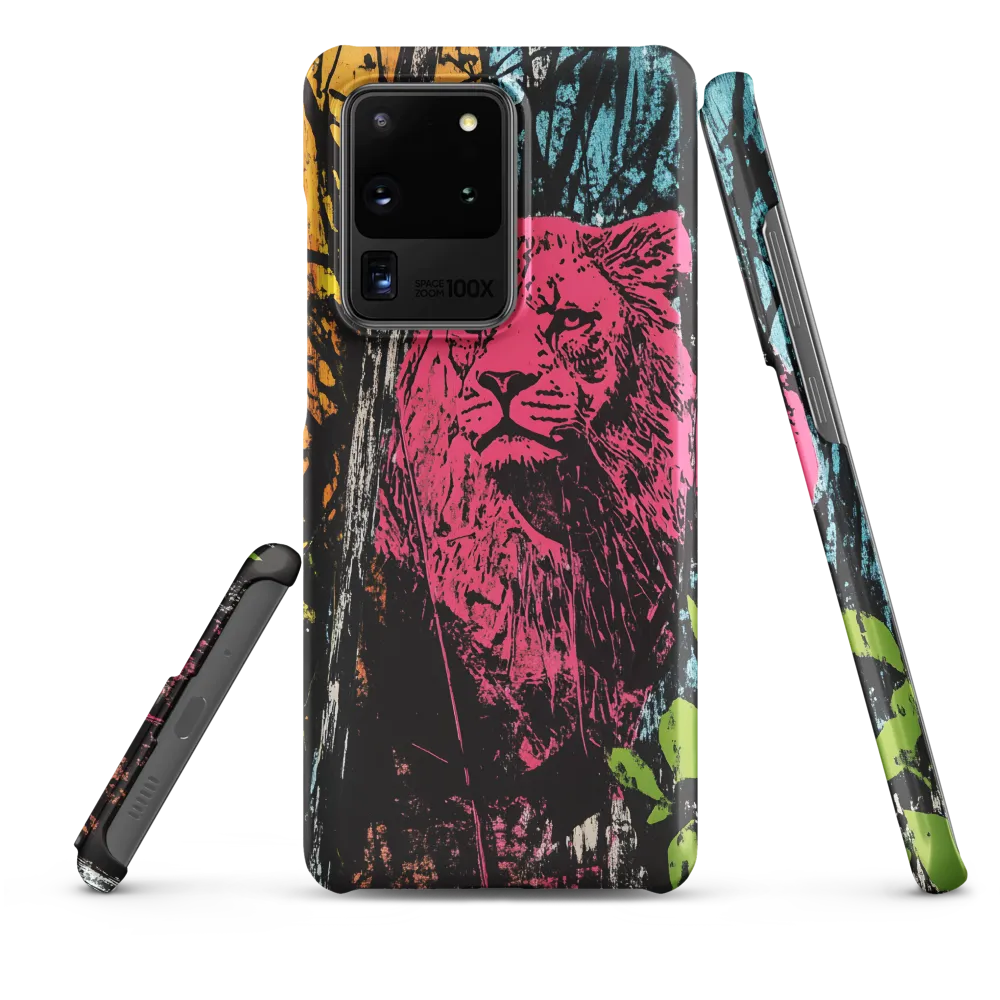 Fierce Vibrance: The Pink Lion