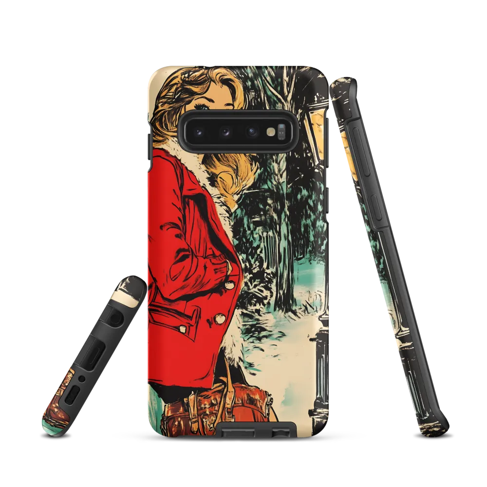 Winter Glamour in Red | Phone Case |  S10 | Tough Case | Matte
