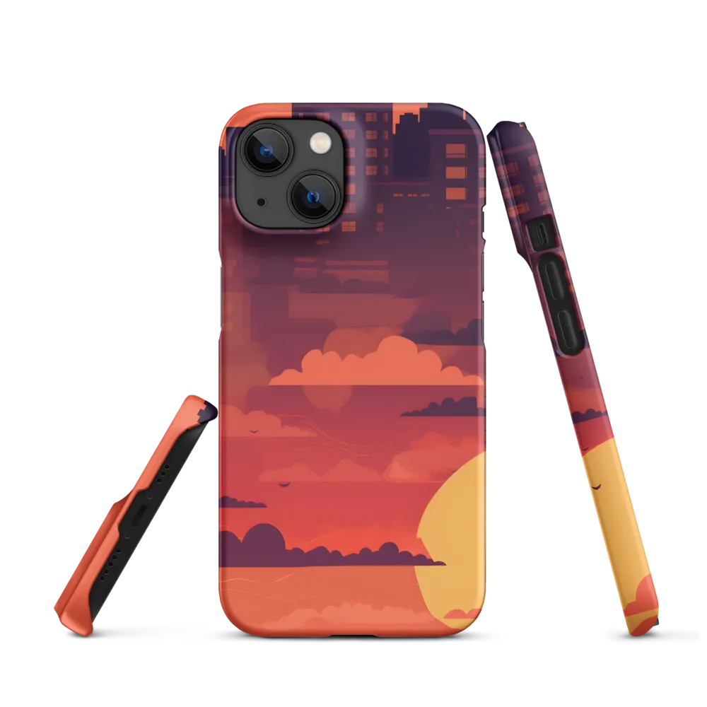 Urban Dusk: A Symphony of Cityscapes | Phone Case |  14 | Snap Case | Matte
