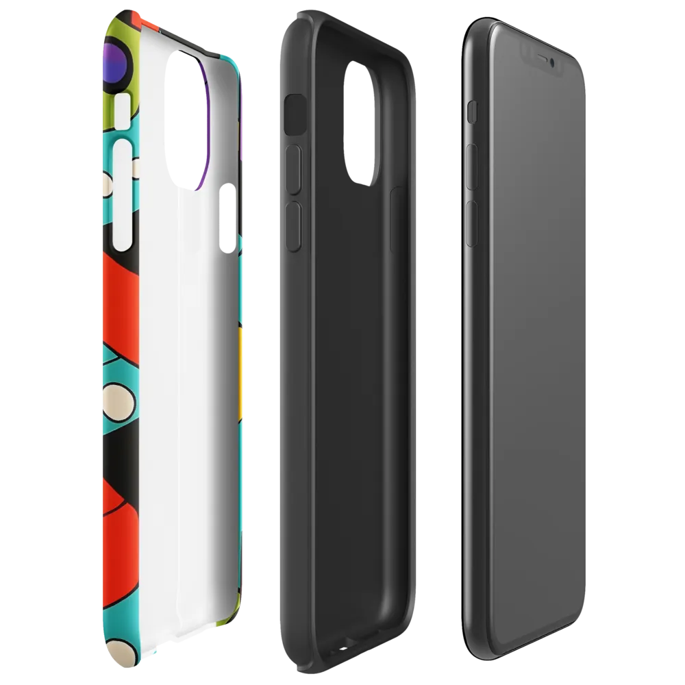 Vibrant Geometric Harmony | Phone Case |  11 Pro Max | Tough Case | Glossy