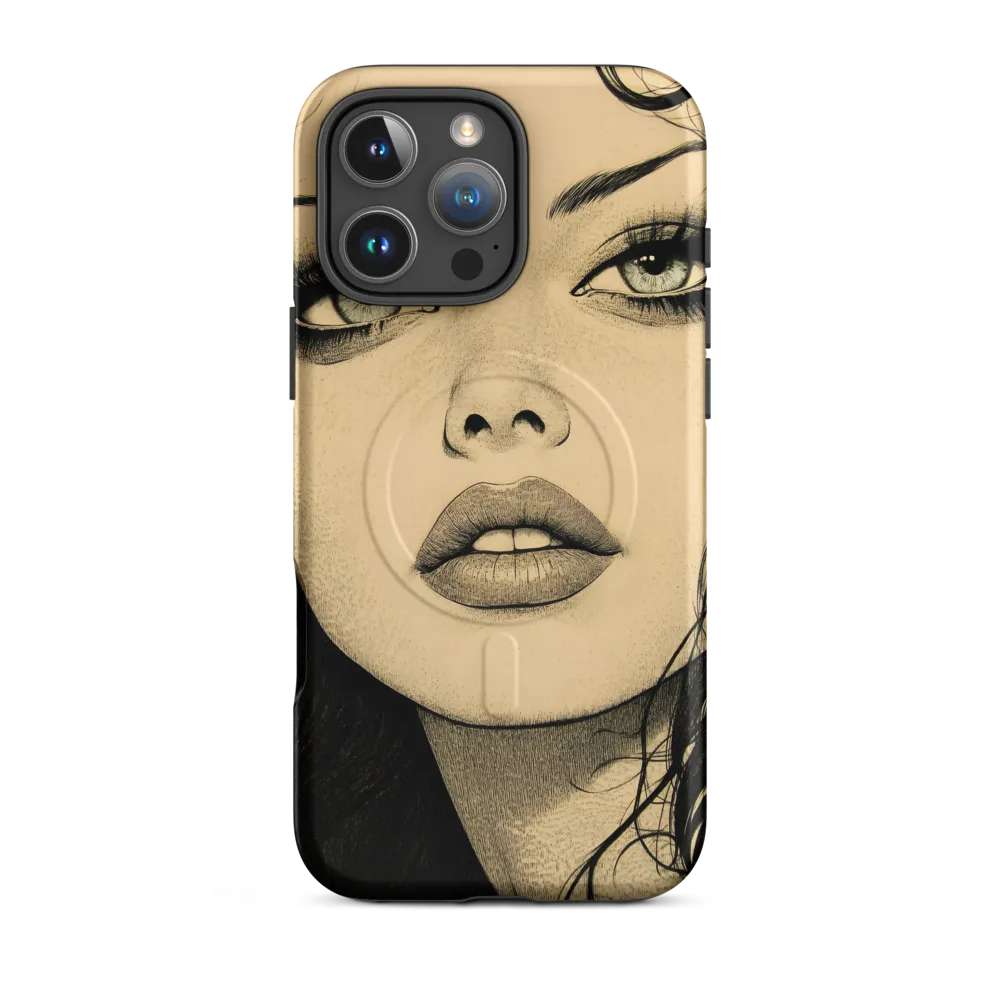 Enigmatic Gaze | Phone Case |  16 Pro Max | MagSafe® Tough Case | Matte