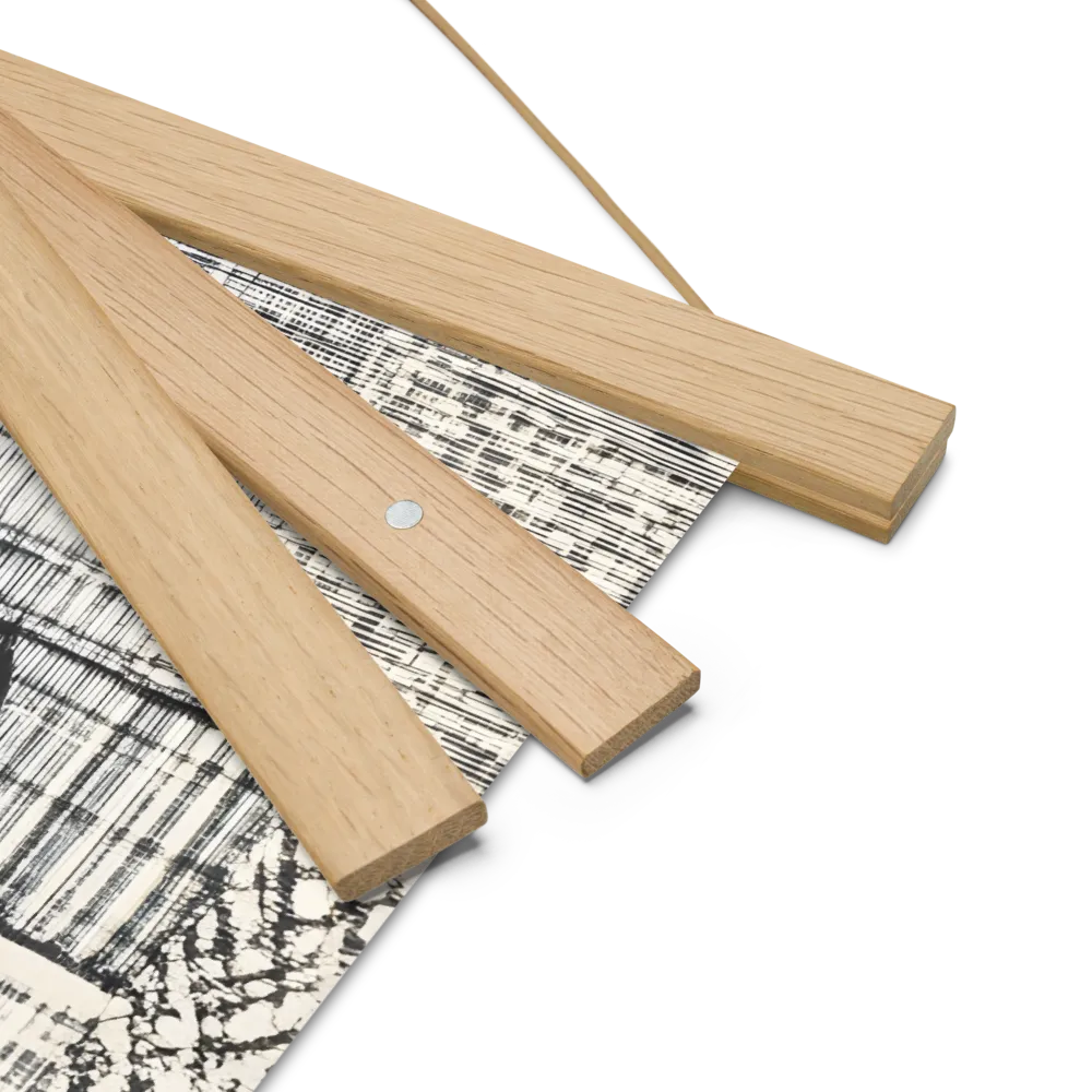Urban Reflections: A Shopping Narrative | Poster With Oak Wood Hanger | 18″×18″