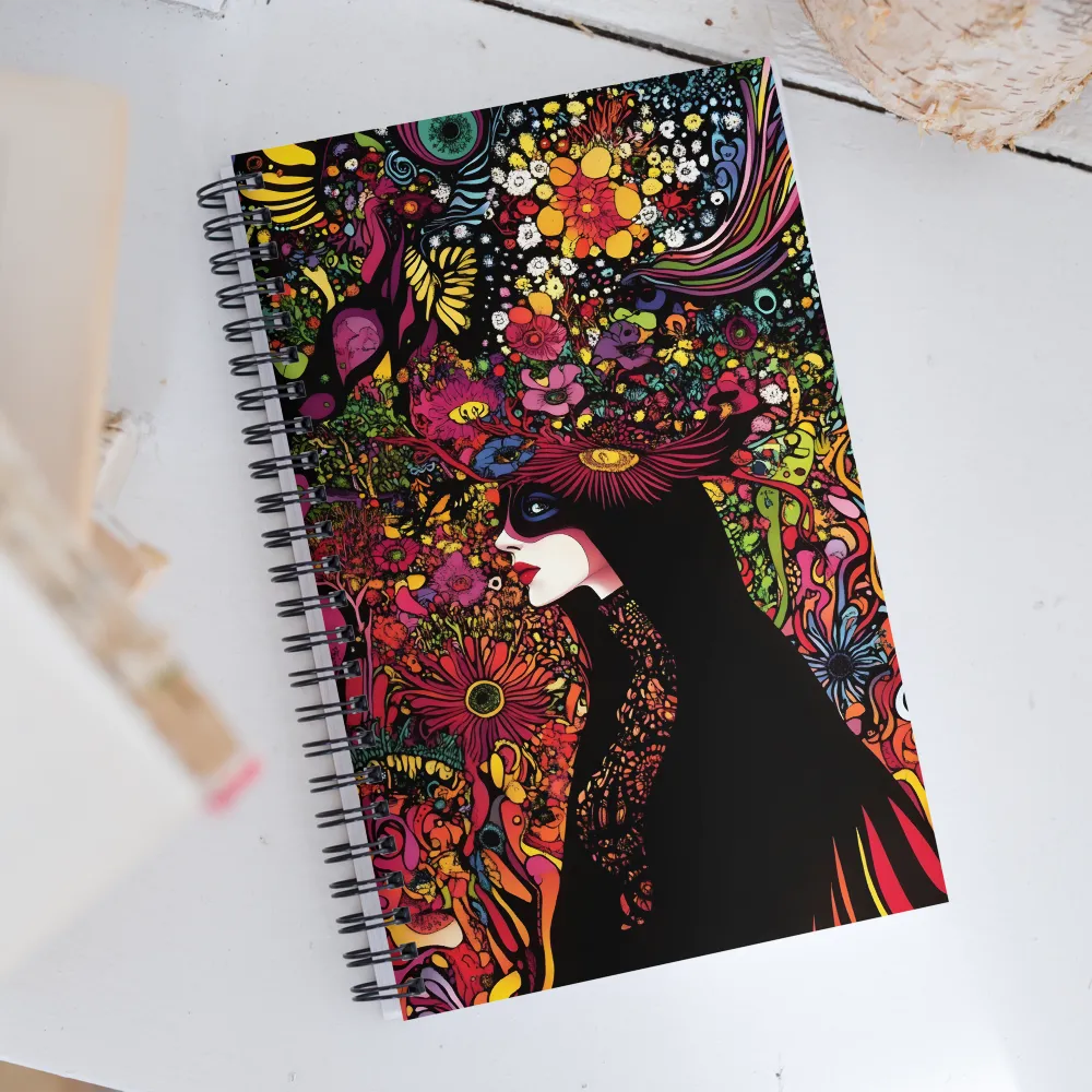 Mystical Flora: A Psychedelic Dream | Spiral Notebook