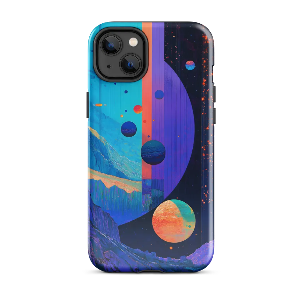 Celestial Harmony: A Surreal Exploration of Space | Phone Case |  14 Plus | Tough Case | Glossy