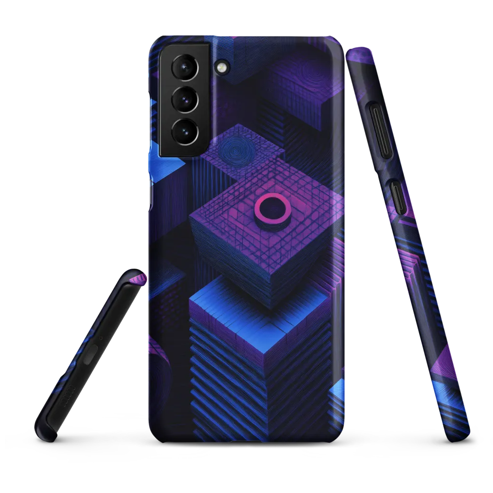 Geometric Dreams in Blue and Purple