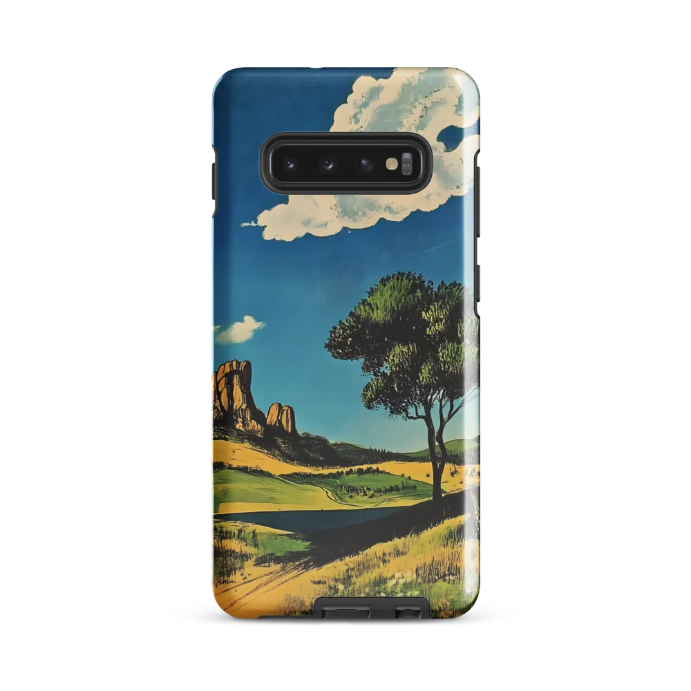 Serenity in Nature: A Realistic Landscape | Phone Case |  S10 Plus | Tough Case | Glossy