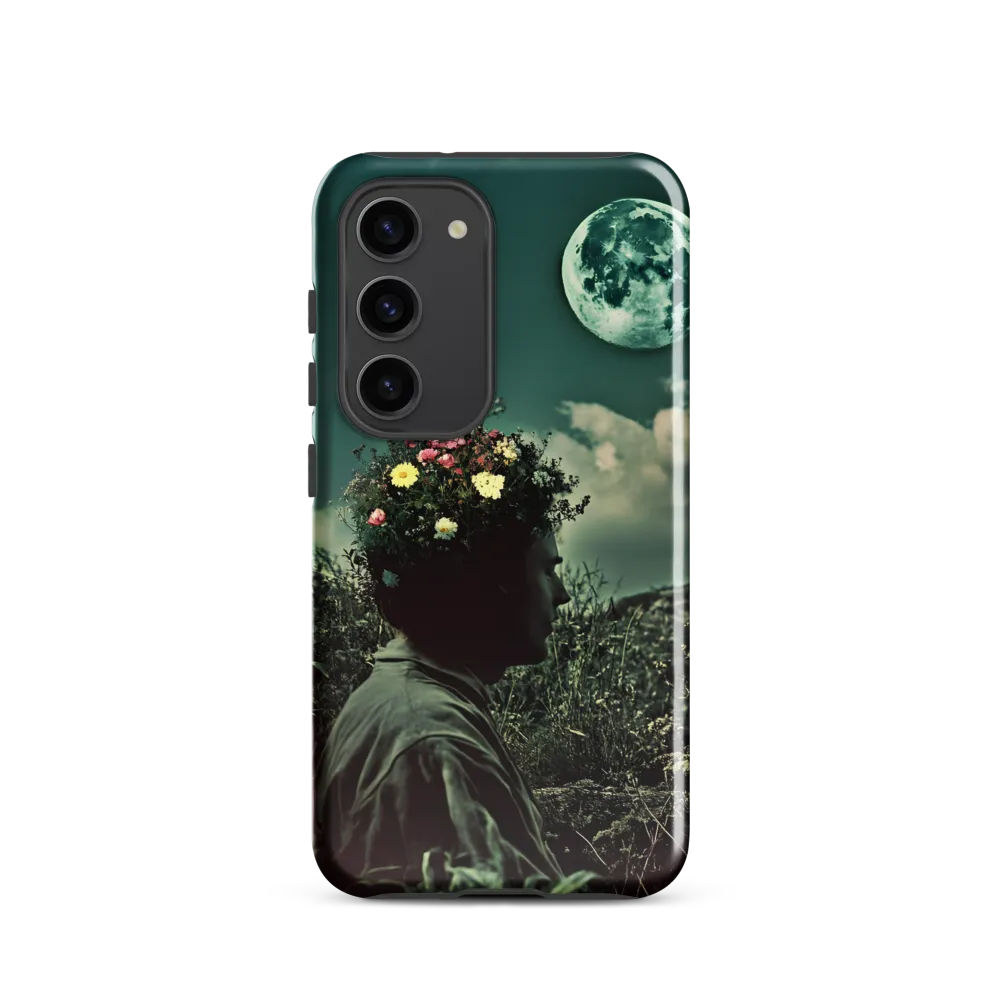 Moonlit Blossom | Phone Case |  S23 | Tough Case | Glossy