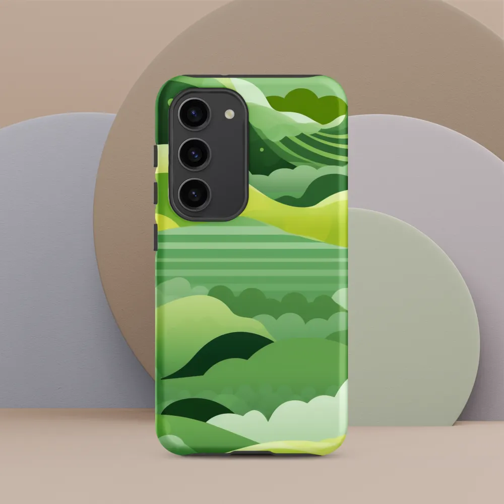 Tranquility in Green Waves