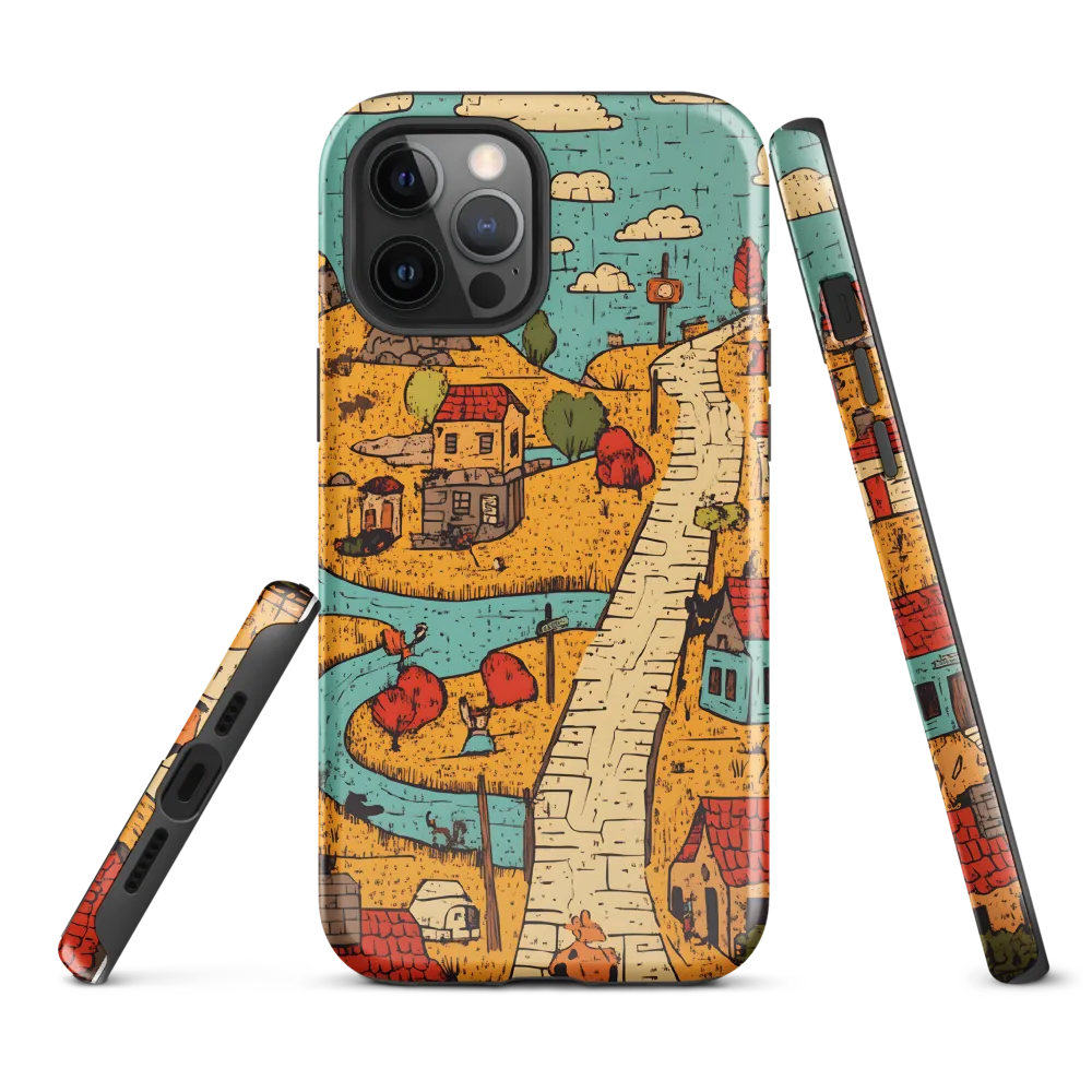 Whimsical Village Landscape