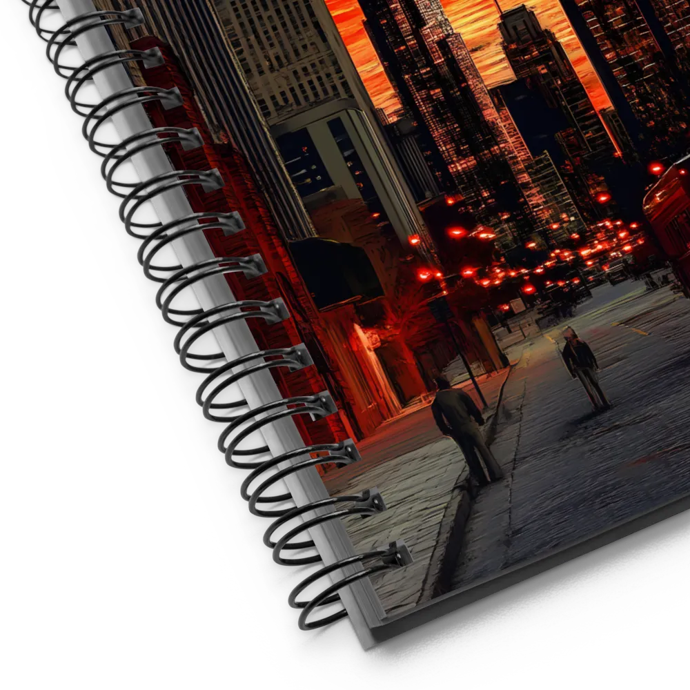 Cosmic Urban Symphony | Spiral Notebook