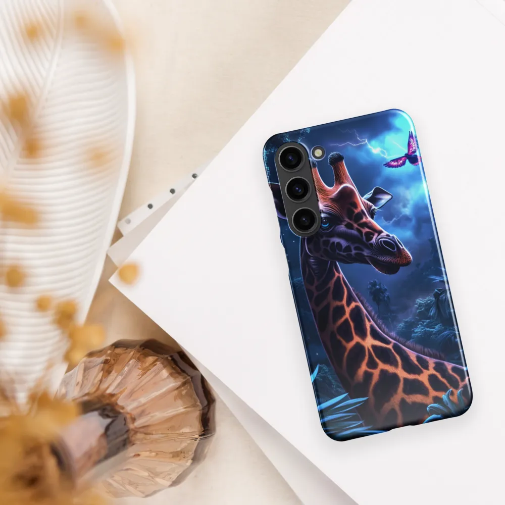 Mystical Giraffe in Twilight Jungle