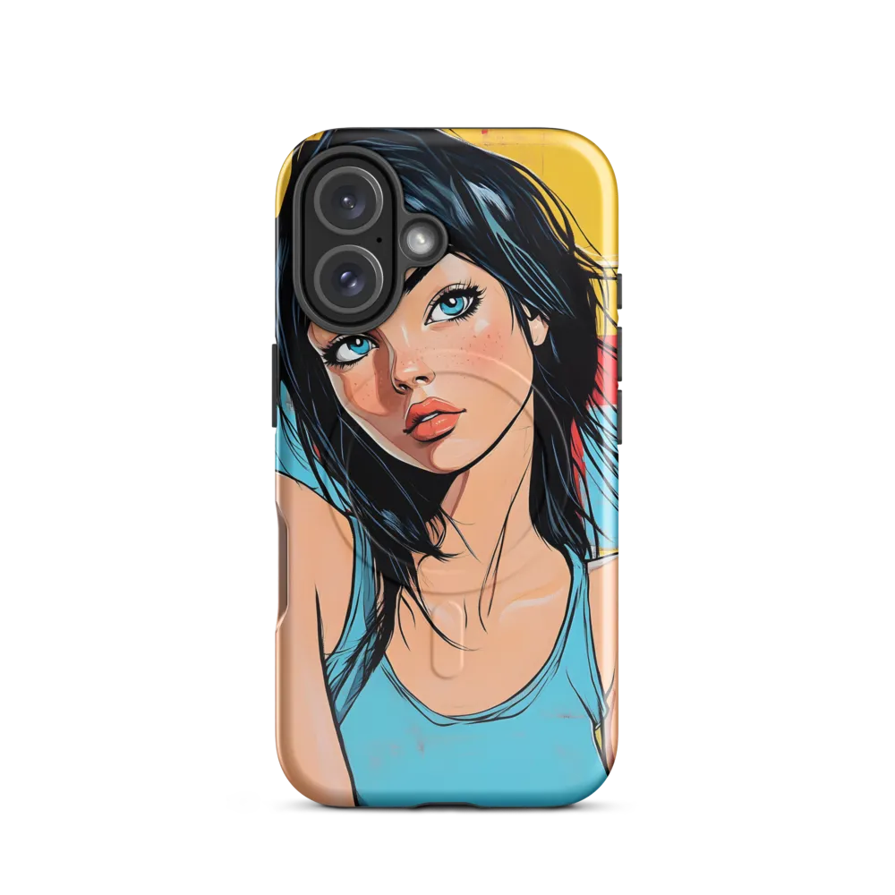 Vibrant Portrait of Modern Youth | Phone Case |  16 | MagSafe® Tough Case | Glossy