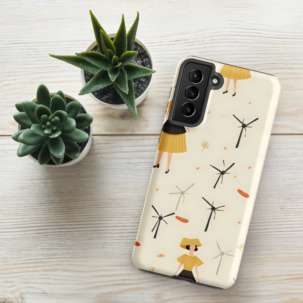 Whimsical Patterns of Nature and Femininity | Phone Case |  S21 Plus | Tough Case | Matte