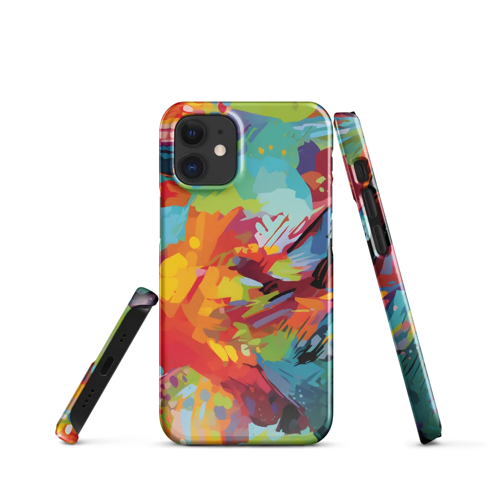 Colorful Lizard: An Abstract Adventure | Phone Case |  12 Mini | Snap Case | Glossy