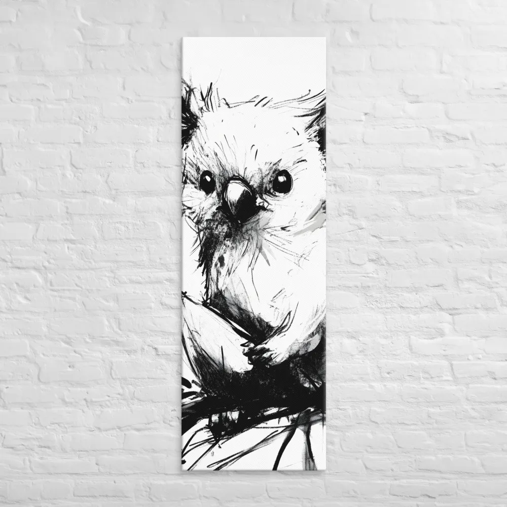 Whimsical Koala in Ink | Canvas | 20″×60″