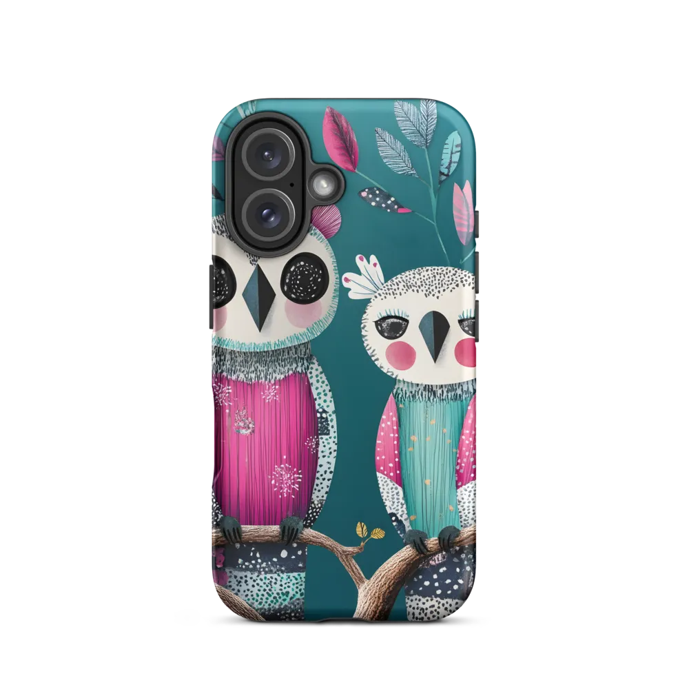 Whimsical Duo: A Celebration of Nature and Color | Phone Case |  16 | Tough Case | Matte