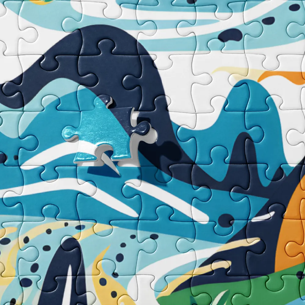 Abstract Tropical Landscape