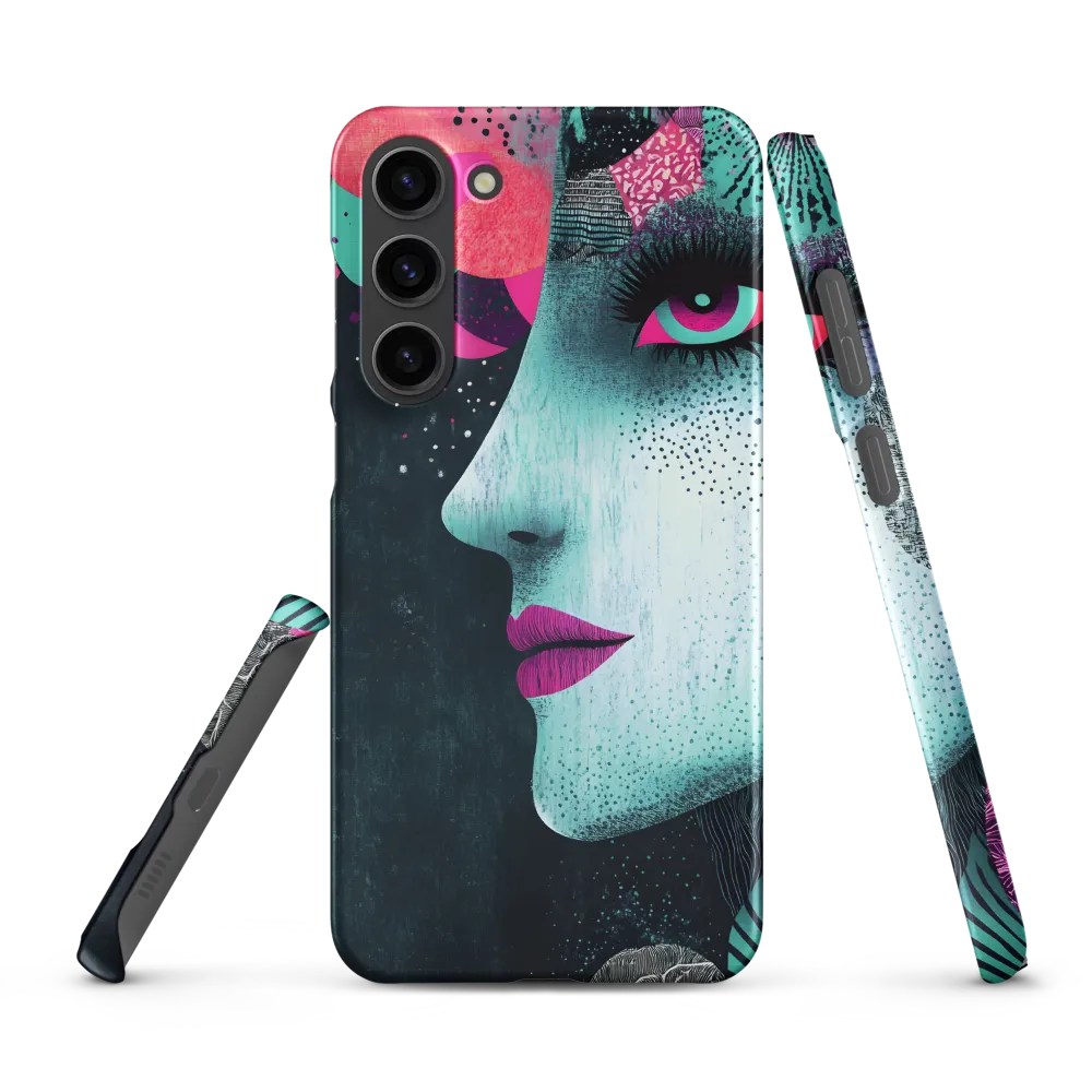 Mystical Beauty in Blue and Pink | Phone Case |  S23 Plus | Snap Case | Matte