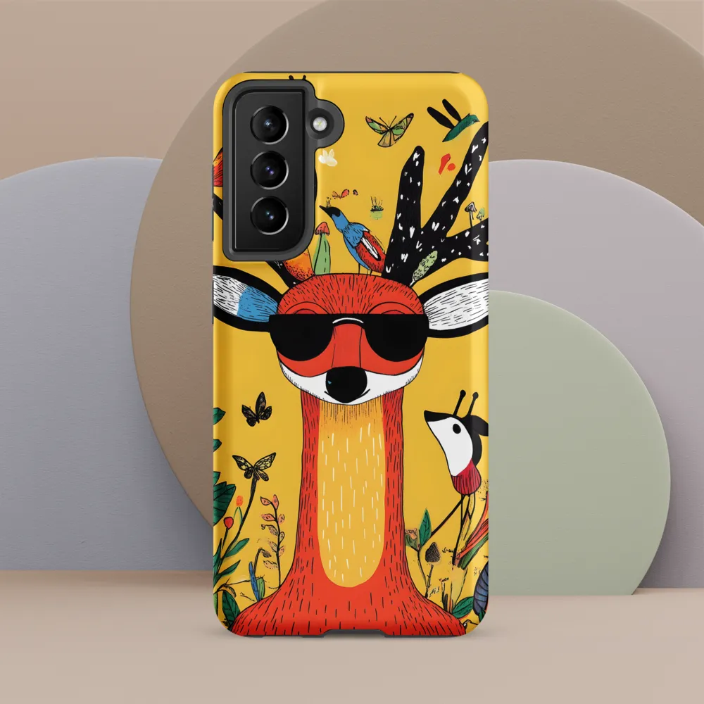 Playful Deer with Sunglasses