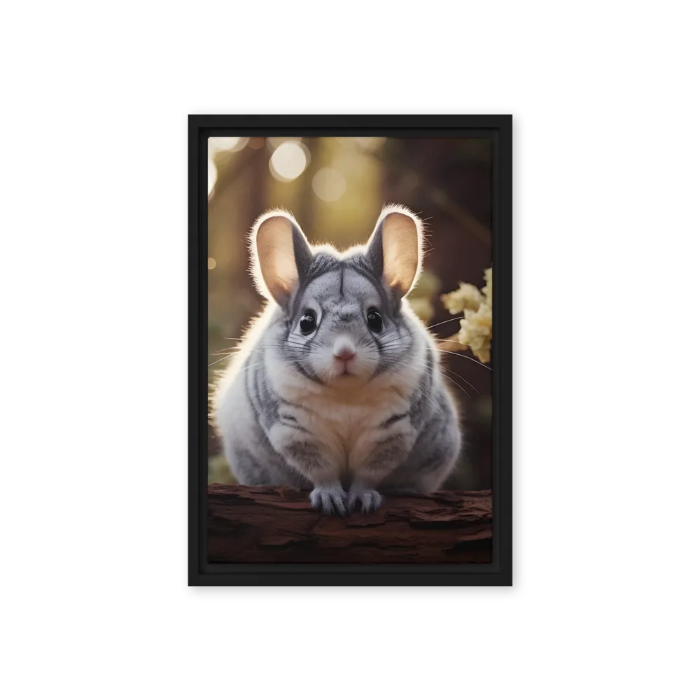 Curious Chinchilla in the Forest