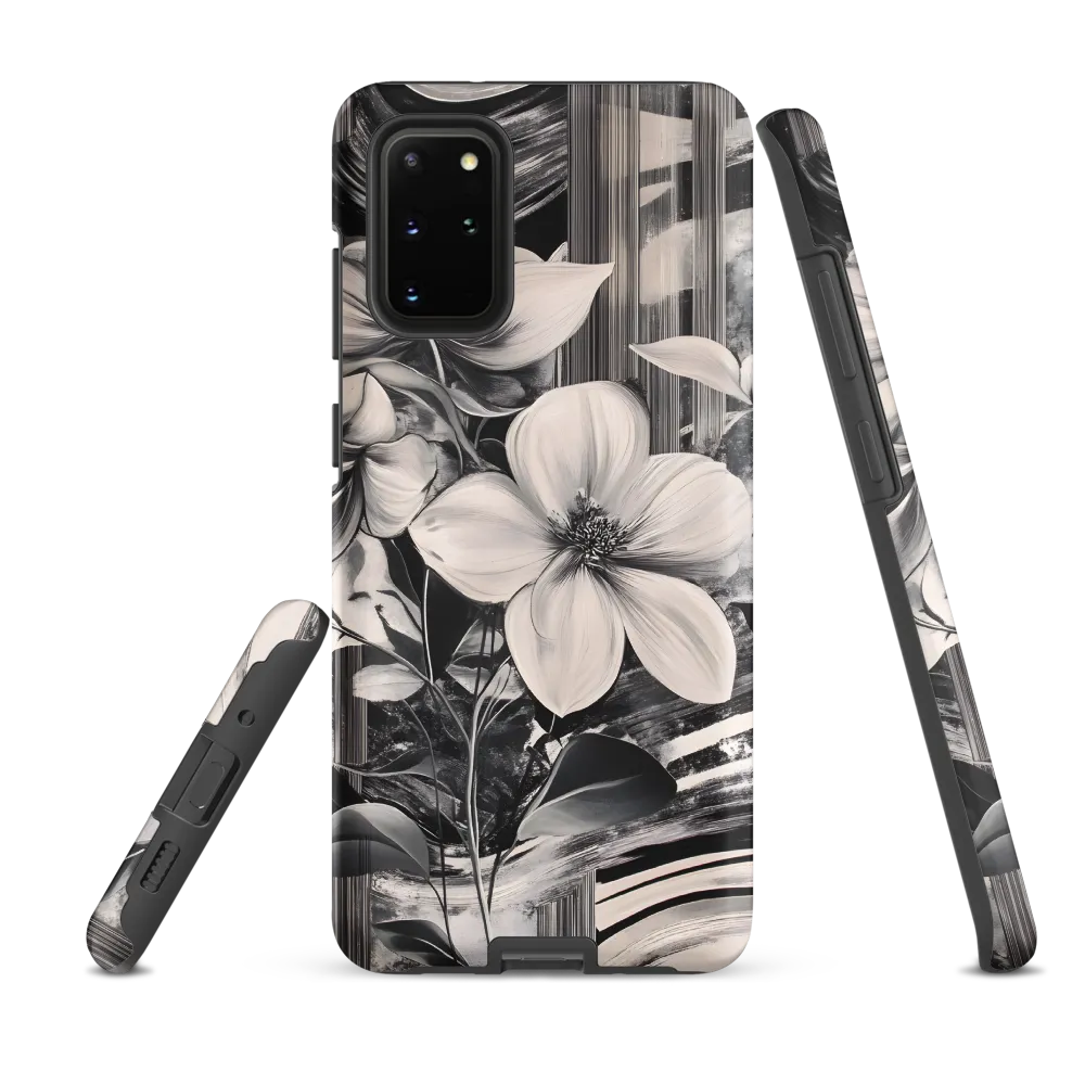 Ethereal Bloom: A Dance of Monochromes