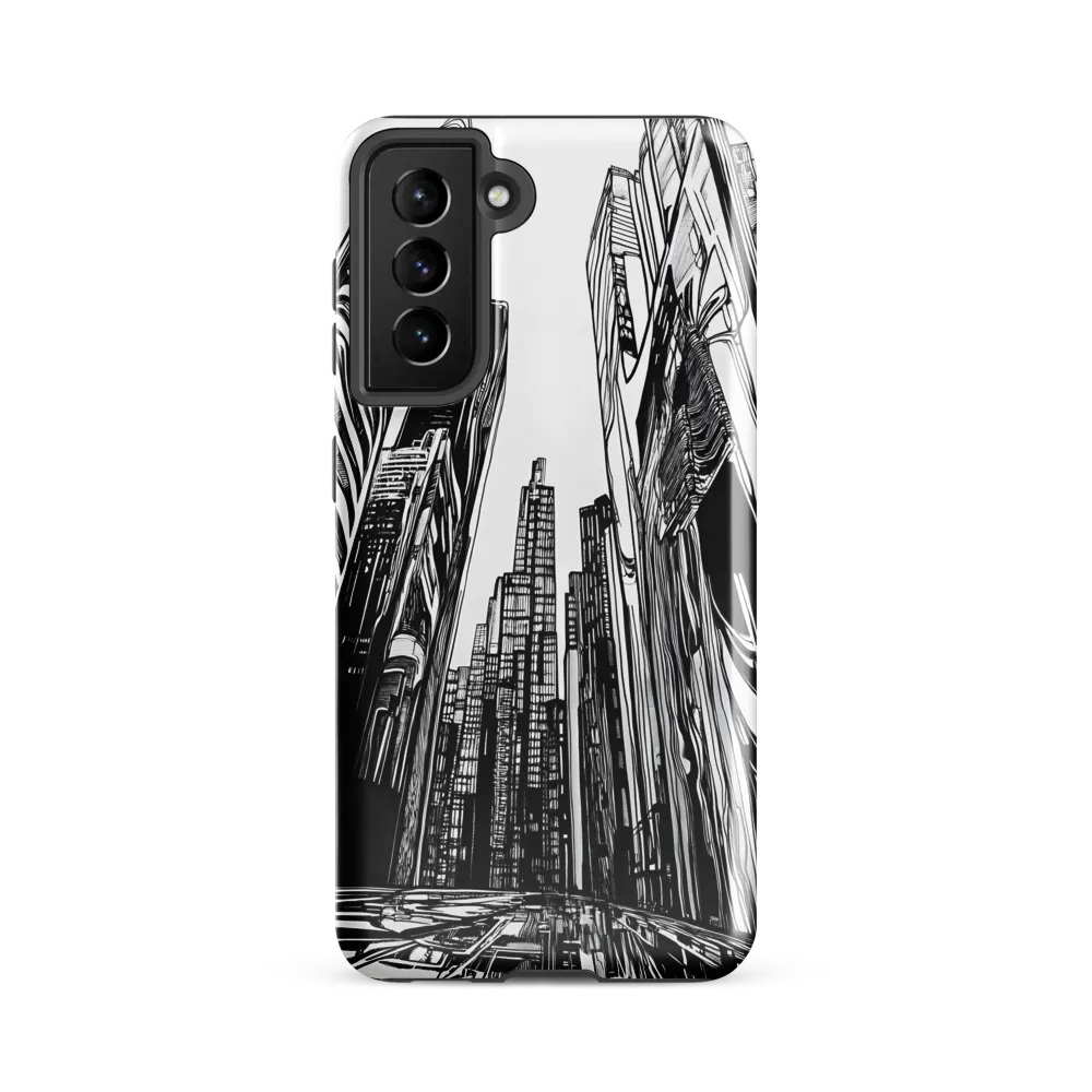 Urban Echoes: A Line Art Journey