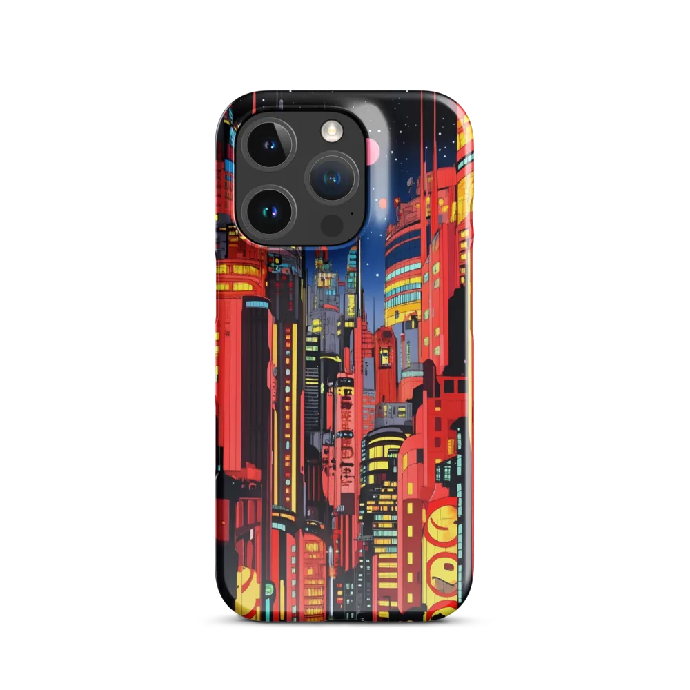 Neon Dreams: A Cyberpunk Cityscape | Phone Case |  16 Pro | Snap Case | Glossy