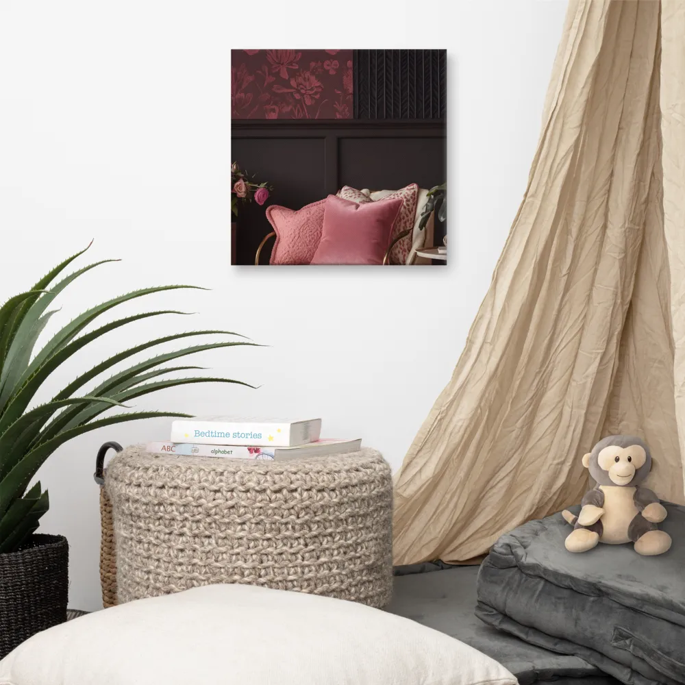 Elegance in Contrast: A Modern Interior Design | Canvas | 16″×16″