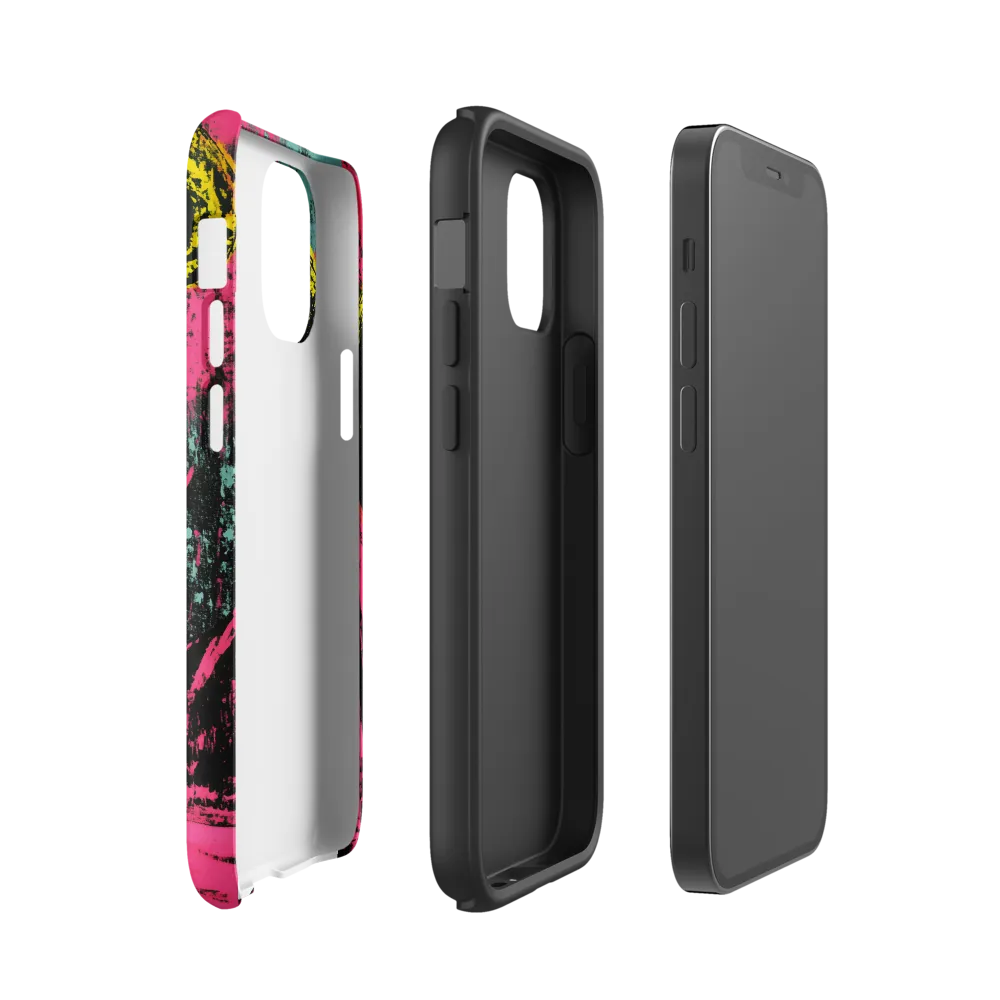 Cosmic Dance: An Abstract Exploration | Phone Case |  12 mini | Tough Case | Matte