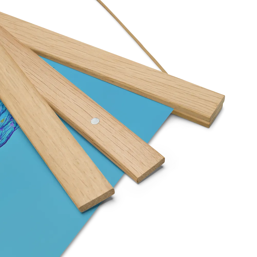 Ethereal Harmony | Poster With Oak Wood Hanger | 14″×14″